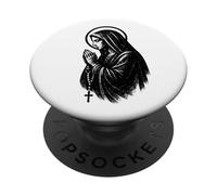 Virgen María Religiosa - Vintage Graphic Christian Faith PopSockets PopGrip Adhesivo