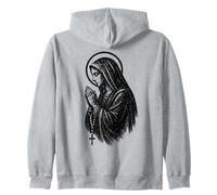 Virgen María Religiosa - Vintage Graphic Christian Faith Sudadera con Capucha