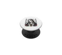 Virgen María Sagrado Corazón Cristiano Gótico Rosas Católicas PopSockets PopGrip Adhesivo