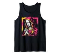 Virgen María - Vintage Graphic Christian Faith Camiseta sin Mangas