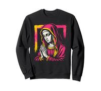 Virgen María - Vintage Graphic Christian Faith Sudadera