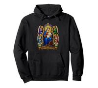 Virgen María y Jesús Ángeles Catedral Gótica Arte Sacro Sudadera con Capucha