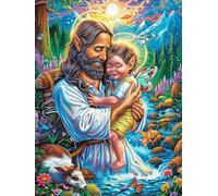 Virgen María y niño Puzzle 300 Piezas Obra De Arte 3D Realista Animal-Planta fantástico Rompecabezas para Hombres Y Mujeres Desafío Intelectual Estera Portátil DIY Moderno 300 PCS
