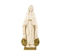 Virgen Milagrosa figura religiosa de 20 cm. imagen resina color crema