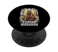 Virgen Negra de Czestochowa María Bendita Madre PopSockets PopGrip Adhesivo