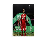 Virgil Van Dijk - Cuadros decorativos impermeables y resistentes a las manchas, para sala de estar, dormitorio, oficina, colgar cuadros de alta definición, pósteres creativos para decoración del hogar
