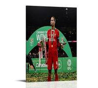Virgil Van Dijk - Cuadros decorativos impermeables y resistentes a las manchas, para sala de estar, dormitorio, oficina, colgar cuadros de alta definición, pósteres creativos para decoración del hogar