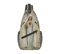 Virgin Mary Immaculate Heart of Mary Mother of God - Bolsa de pecho para hombre, bandolera cruzada, bolsa de viaje, bolsa de hombro