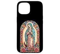 Virgin Mary of Guadalupe Religious Graphic Women Catholic Carcasa para iPhone 15