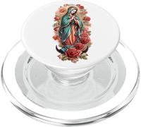 Virgin Mary Our Lady of Guadalupe Colorful Catholic Graphic PopSockets PopGrip para MagSafe