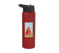 Virgin Mary Rosary Prayer Christian Catholic Religious Case Stainless Steel Insulated Water Bottle