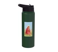 Virgin Mary Rosary Prayer Christian Catholic Religious Case Stainless Steel Insulated Water Bottle