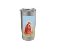Virgin Mary Rosary Prayer Christian Catholic Religious Case Vaso térmico de acero inoxidable de doble pared