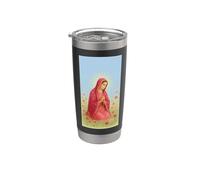 Virgin Mary Rosary Prayer Christian Catholic Religious Case Vaso térmico de acero inoxidable de doble pared