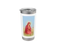 Virgin Mary Rosary Prayer Christian Catholic Religious Case Vaso térmico de acero inoxidable de doble pared