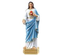 Virgin Mary Sculpture - Collectible Religious Decoration | Blessed Mother Statues, Catholic Devotional Figurine, Religious Mother Mary Figure for Yard Deck Home Entryway Hallway Women Grandmother