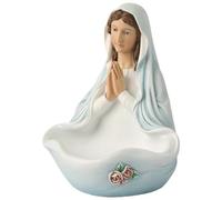 Virgin Mary Statue, Lifelike Mother Mary Statue Catholic, Hand Painted Resin Blessed Mother Figure for Home Decor Religious Gifts