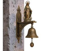 Virgin Mary Wall Bell Catholic Religious Home Decor Resin