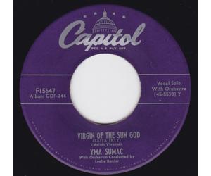 Virgin Of The Sun God/Lure Of The Unknown Love (VG 45 rpm)