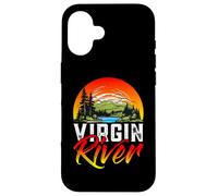 Virgin River Camiseta Retro Minimalista Río Virgen Carcasa para iPhone 16