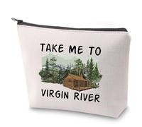 Virgin TV Series - Neceser de maquillaje inspirado en la serie de televisión Take Me to V River con cremallera Jack y Mel Fans Neceser, Virgin River, No
