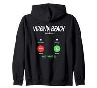 Virginia Beach está Llamando y Debo IR de Viaje Sudadera con Capucha