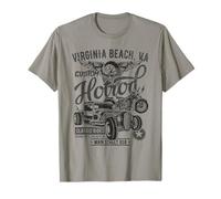 Virginia Beach VA Vintage Hotrod - Diseño de automóviles y Motocicletas Camiseta