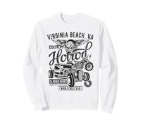 Virginia Beach VA Vintage Hotrod - Diseño de automóviles y Motocicletas Sudadera