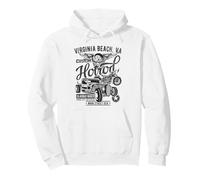 Virginia Beach VA Vintage Hotrod - Diseño de automóviles y Motocicletas Sudadera con Capucha
