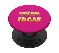 Virginia Joke Idgaf Meme Cute Halloween Costume For Virginia PopSockets PopGrip Adhesivo