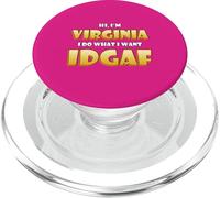 Virginia Joke Idgaf Meme Cute Halloween Costume For Virginia PopSockets PopGrip para MagSafe