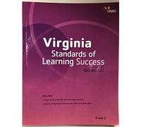 Virginia Standards of Learning Success, Grade 3, powered by Go Math!