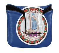 Virginia State Va Flags - Fundas para palos de golf con cierre magnético para la mayoría de marcas de piel sintética