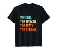 Virginia The Woman The Myth The Legend nombre Virginia Camiseta