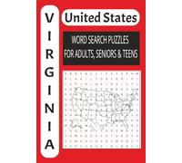 Virginia USA Word Puzzle Book: Large Print Edition | Brain Training Adventure: 50 Exciting Puzzles!: The Ultimate Word Search Book for Adults, ... Training Adventure: 50 Exciting Puzzles!