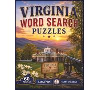 Virginia Word Search Puzzles: For Kids & Adults of All Ages! | 8.5x11 in. | 60 Puzzles | Large Print | Easy to Read (The Americana Series)