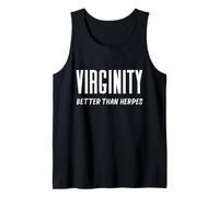 Virginidad Mejor Que El Herpes Vírgenes Roca Graciosa Abstinencia Camiseta sin Mangas