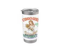 Virgo Girl nació el 17 de septiembre Feliz cumpleaños para mí Vaso térmico de acero inoxidable de doble pared