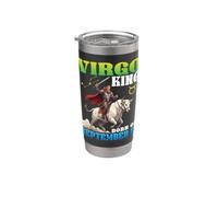 Virgo King Nació El 17 de Septiembre Feliz Cumpleaños Para Mí Tú Vaso térmico de acero inoxidable de doble pared