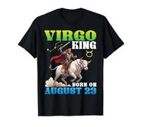 Virgo King Nació El 23 de Agosto Feliz Cumpleaños para Mi Papá Hijo Camiseta
