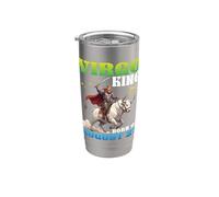 Virgo King Nació El 27 de Agosto Feliz Cumpleaños Para Mi Papá Hijo Vaso térmico de acero inoxidable de doble pared
