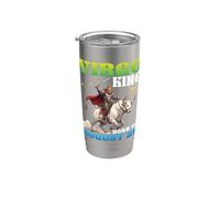 Virgo King Nació El 29 de Agosto Feliz Cumpleaños Para Mi Papá Hijo Vaso térmico de acero inoxidable de doble pared