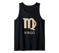 Virgo Origami Zodiac Gráfico Camiseta sin Mangas