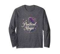 Virgo Práctica Magia Noche Estrellada Mujer Zodiaco Manga Larga, Unisex para Adultos, Jaspeado Oscuro, M