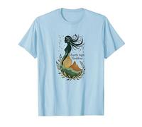 Virgo Signo de Tierra Diosa Arte Celestial Místico para Mujeres Camiseta, Hombre, Azul Bebé, XXL