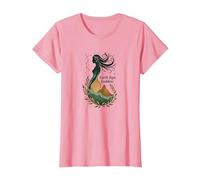 Virgo Signo de Tierra Diosa Arte Celestial Místico para Mujeres Camiseta, Mujer, Rosado, M
