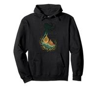 Virgo Signo de Tierra Diosa Arte Celestial Místico para Mujeres Sudadera con Capucha, Unisex para Adultos, Negro, M