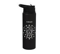 Virgo The Maiden - Gráfico minimalista del zodiaco Stainless Steel Insulated Water Bottle
