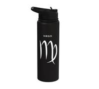 Virgo The Maiden - Signo del zodiaco minimalista Stainless Steel Insulated Water Bottle