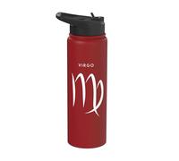 Virgo The Maiden - Signo del zodiaco minimalista Stainless Steel Insulated Water Bottle